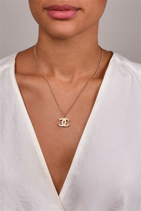 chanel necklace cc black|chanel pendant necklace price.